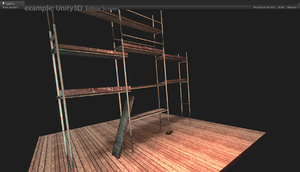 3d model scaffolding unity3d