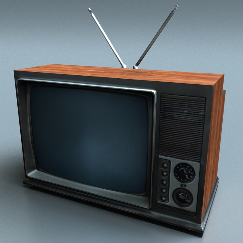vintage tv 3d max
