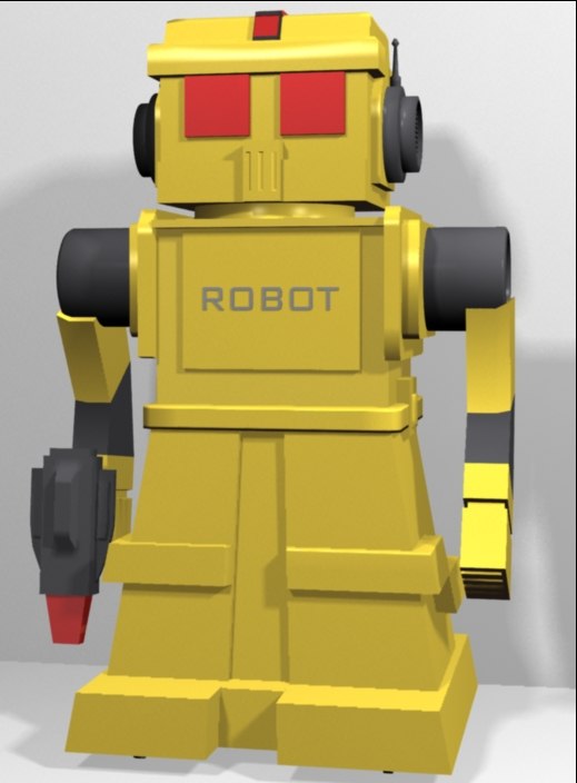 3d robot toy model