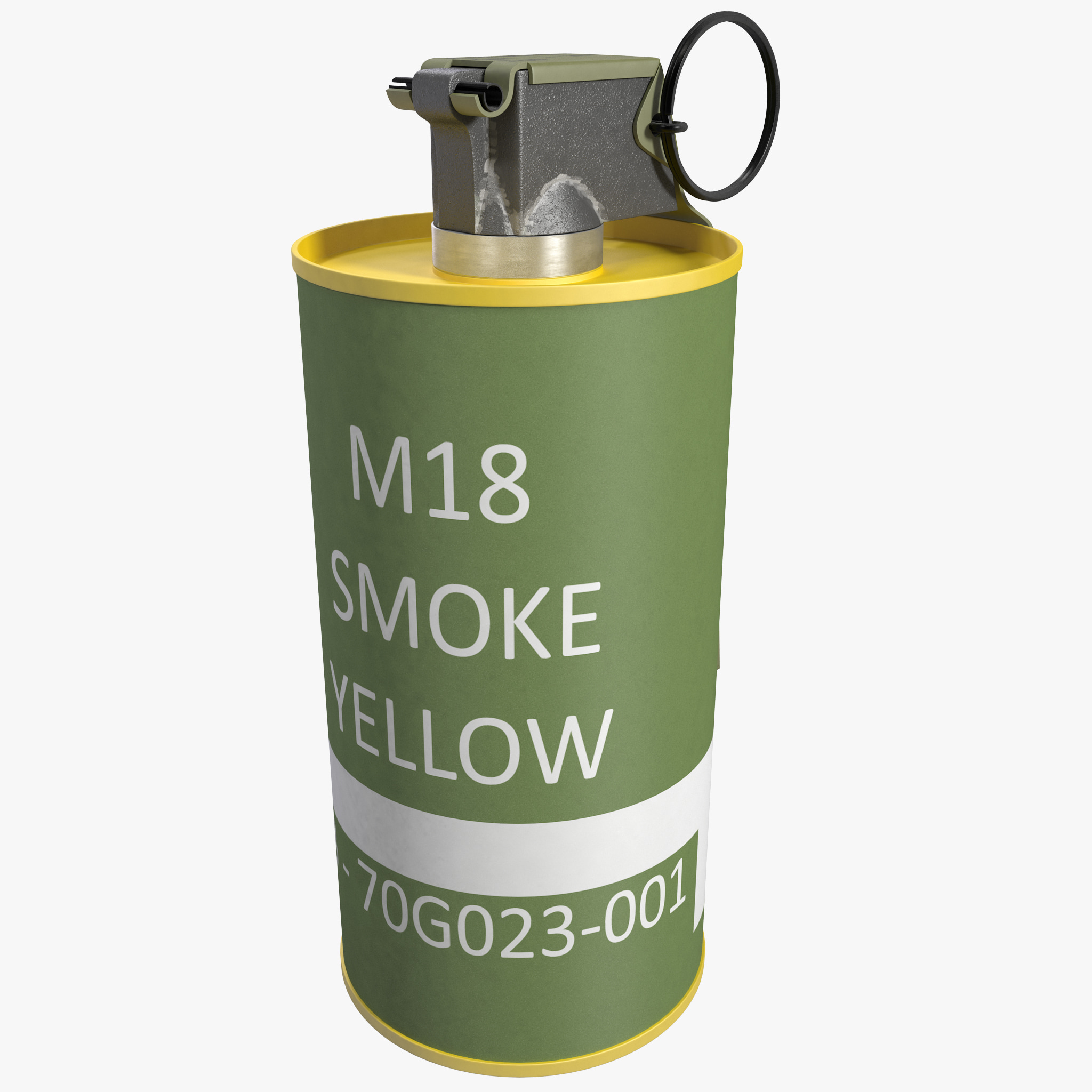 m18 smoke grenade 3d model