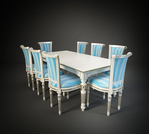 moletta chair table 3d max