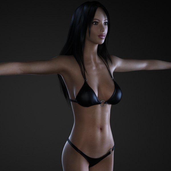 Female Body 3d Model 2334