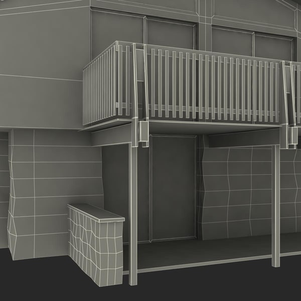 3d model of deck house