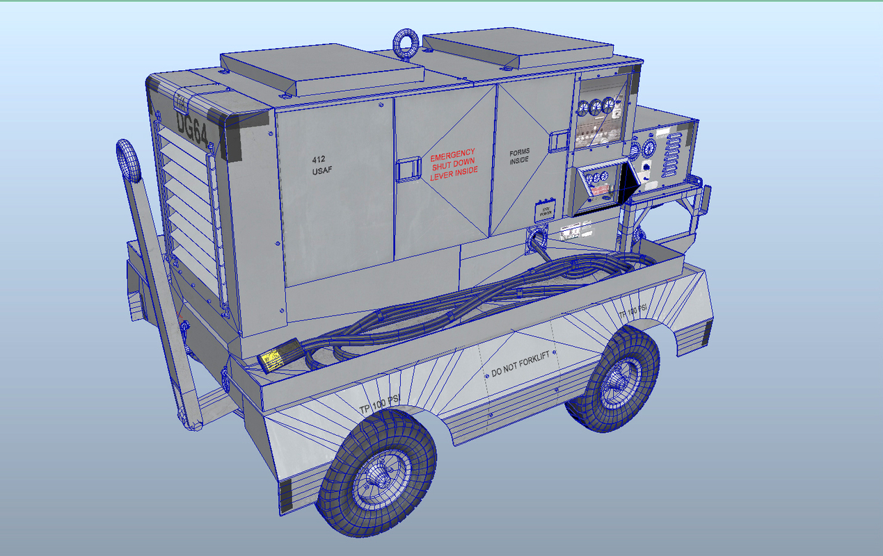 aircraft gpu 3d obj