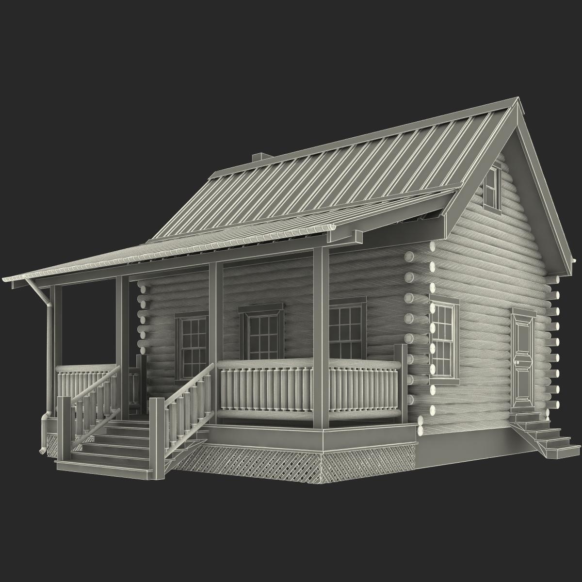 3d-log-cabin-house