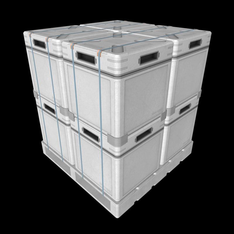 3d pallet metal cases