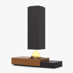 fireplace 3d model