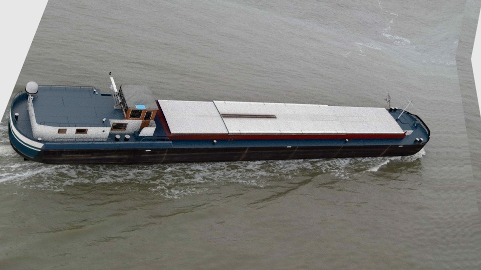 3d dry cargo ship