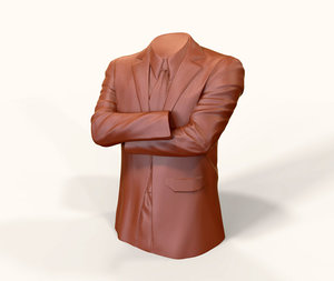 3d suit clothing print model