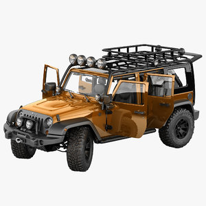 3d max jeep wrangler moab expedition
