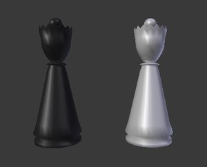 chess queen 3d model