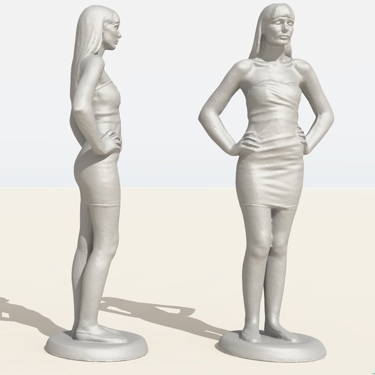 3d Scan Female Woman Model 