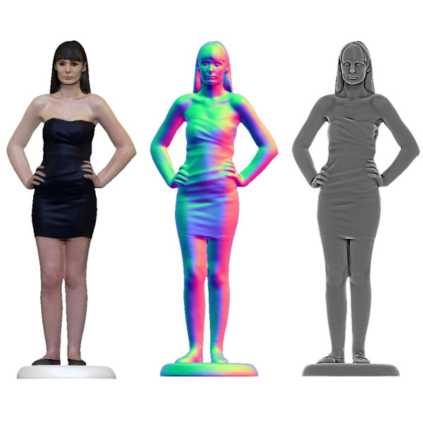 3d scan female woman model