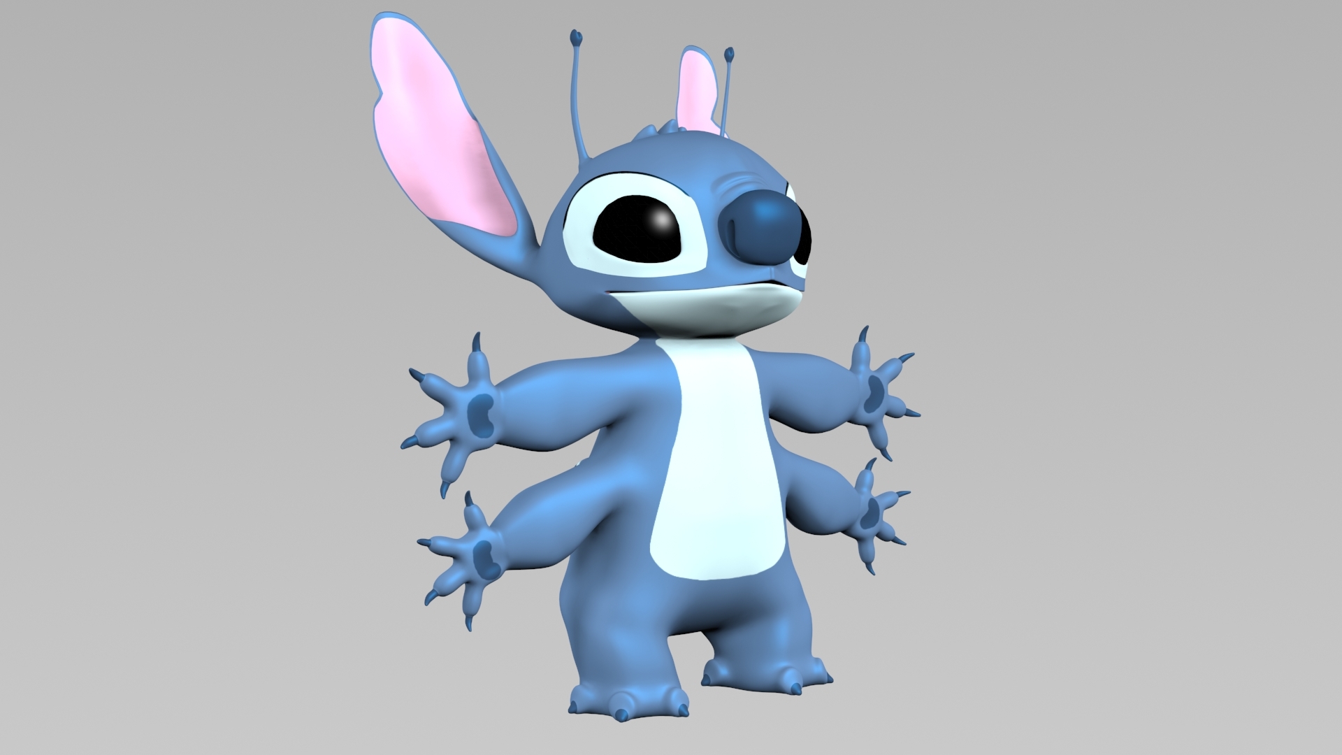 cartoon character stitch 626 3d 3ds