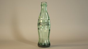 coke bottle 3d obj