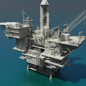 3d oil platform