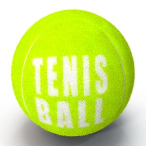 tennis ball furry fur 3d max