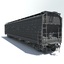 3d cargo train locomotive cars