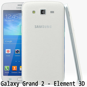 samsung galaxy grand 2 3d model