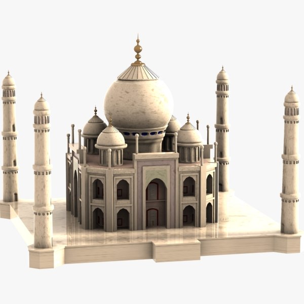 cartoon taj mahal 3d 3ds