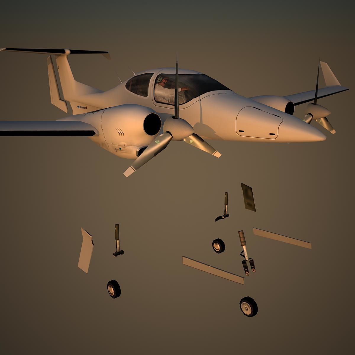 Diamond Da42 3d Model