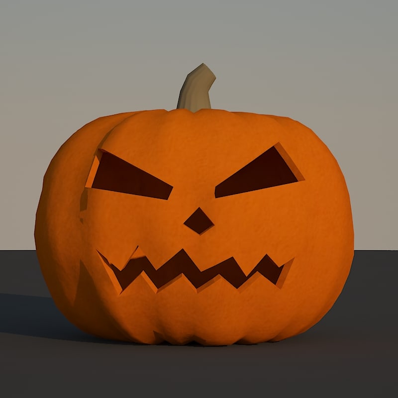 free halloween pumpkin 3d model