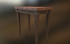19th century table 3d max