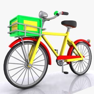 cartoon bicycle cycle 3d 3ds