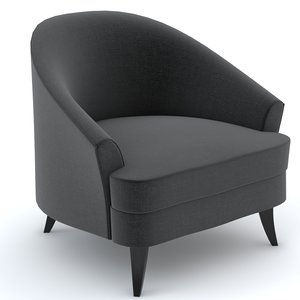 bolier classic club chair 3d model