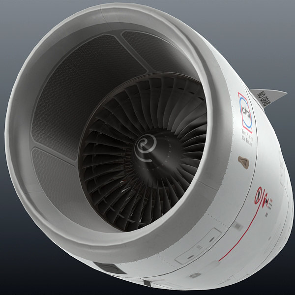 3d Cfm56 Jet Engine