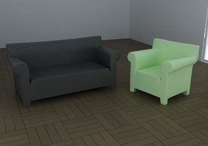 bubble sofa armchair 3d max