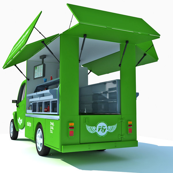 3d food truck model