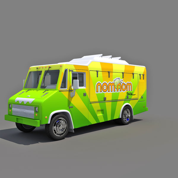 3d food truck model