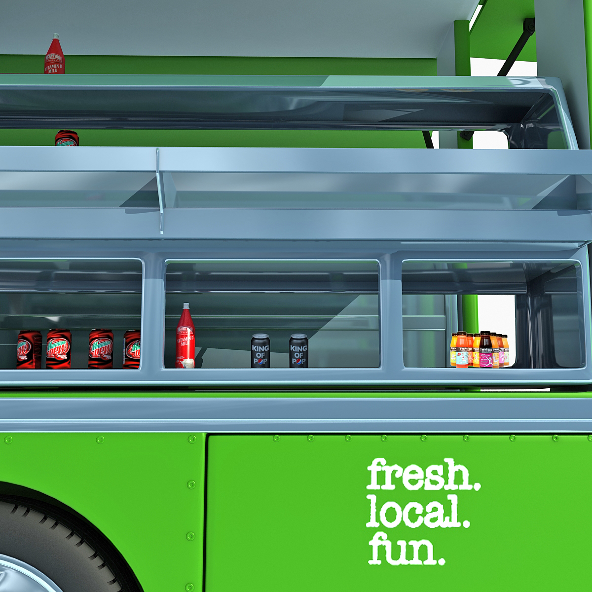 3d food truck model