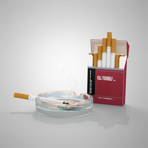3d model ashtray ash tray