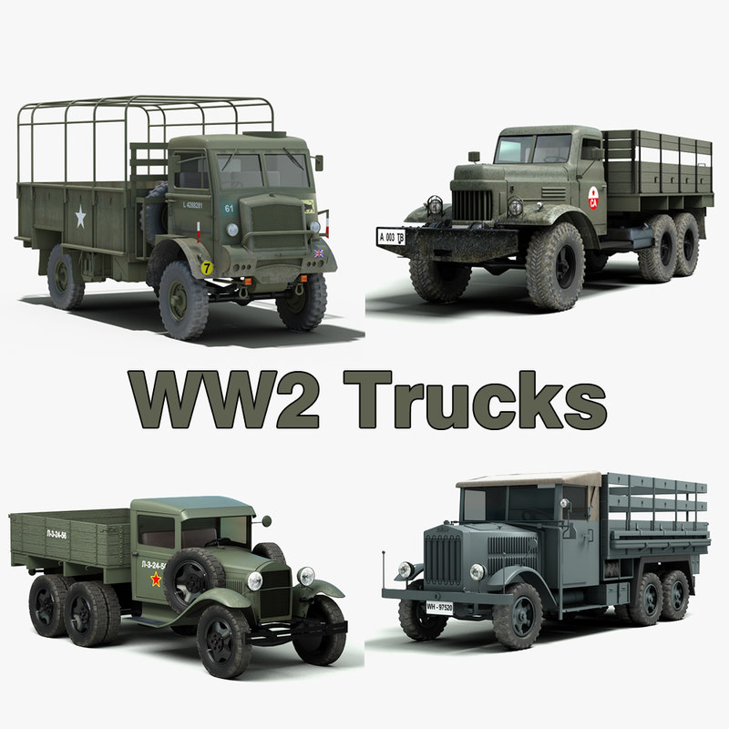 3d Ww2 Trucks