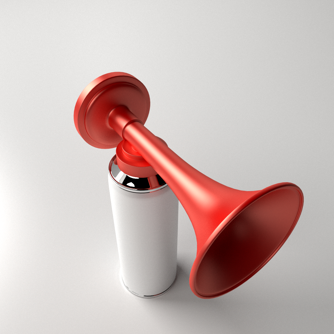 便携式空气喇叭3d模型