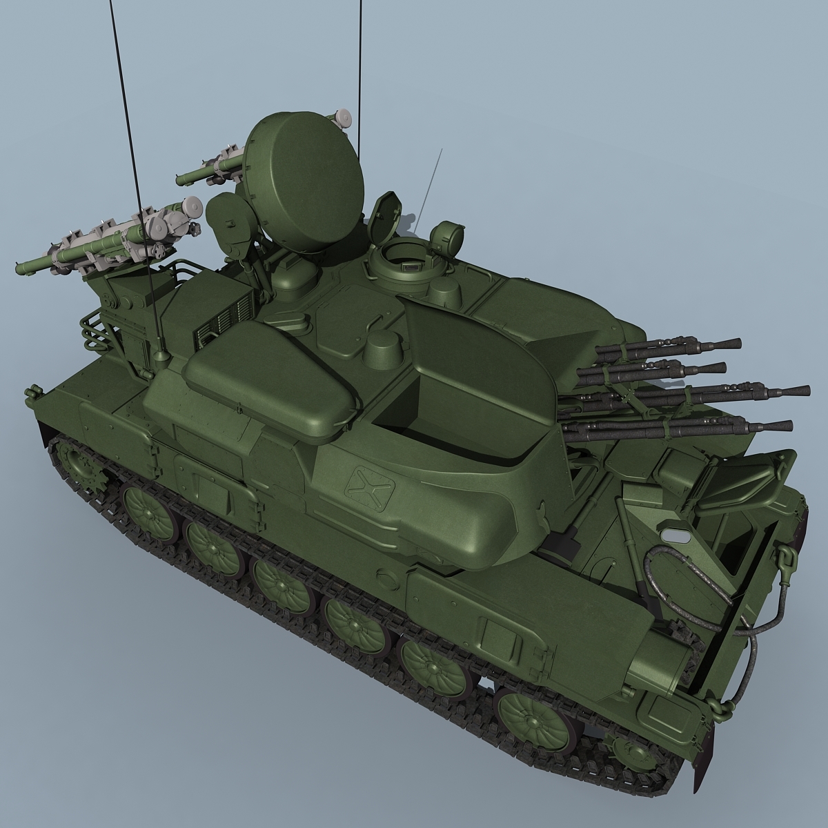 3d Model Of Shilka M4 Zsu-23-4