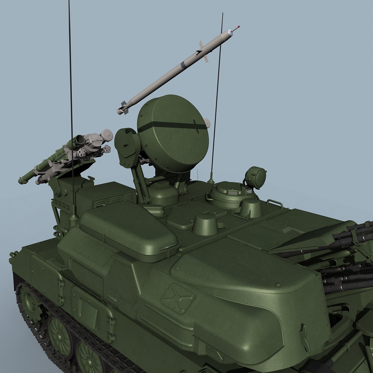 3d model of shilka m4 zsu-23-4