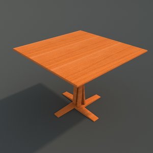 3ds max varnished wooden table