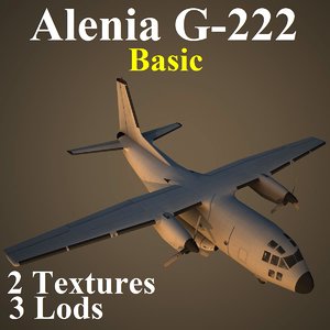 3d model of alenia basic aircraft