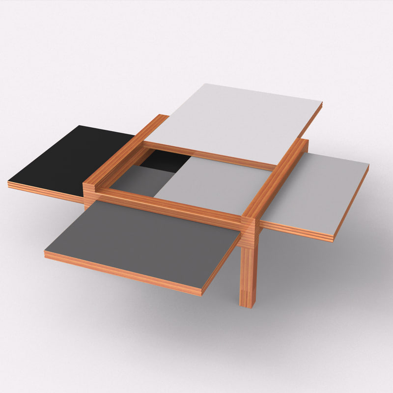 rhino sculpture par4 coffee table