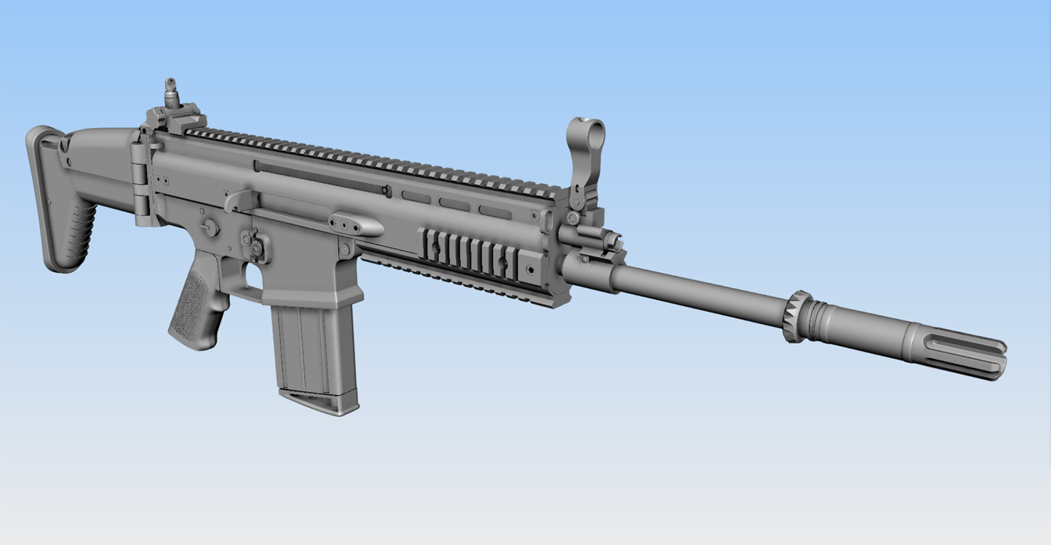 scar mk17 combat assault rifle obj