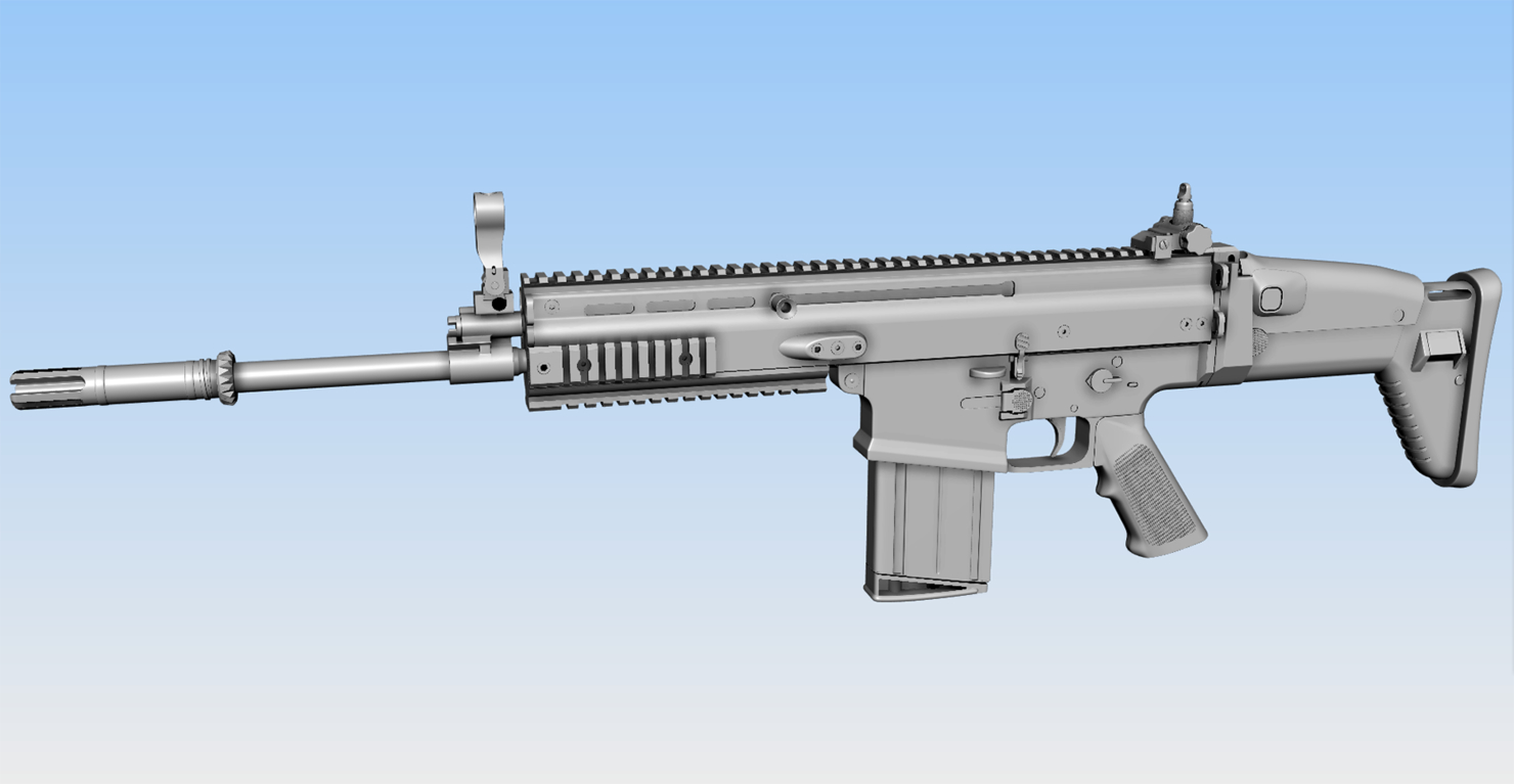 Scar Mk17 Combat Assault Rifle Obj