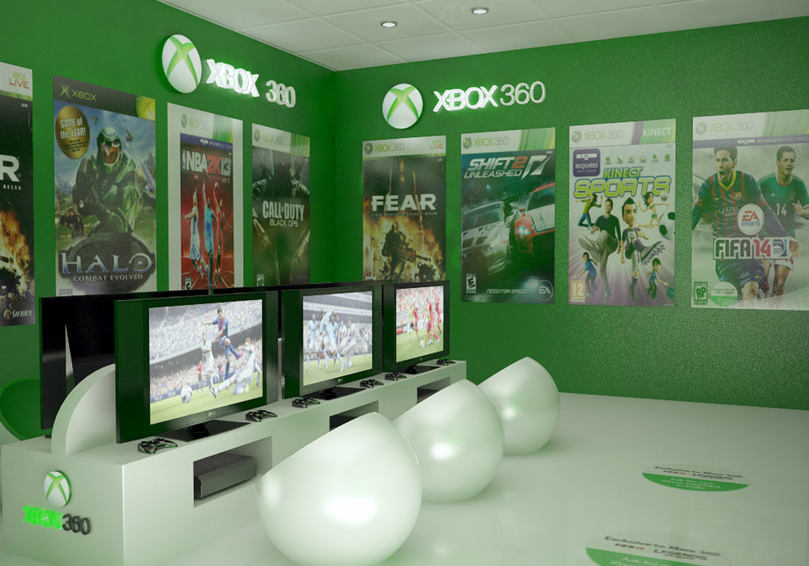 xbox 360 room interior max