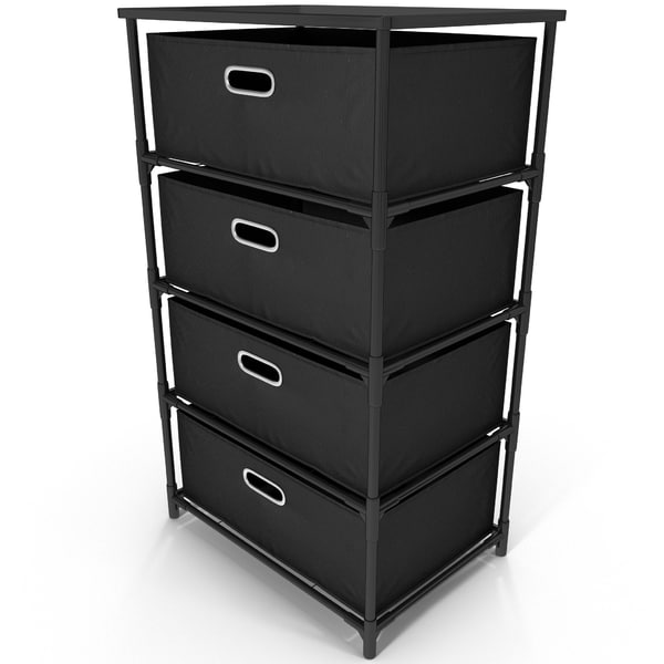 Drawer Canvas Storage Black 3d Max
