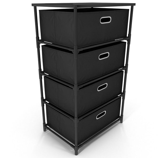 drawer canvas storage black 3d max