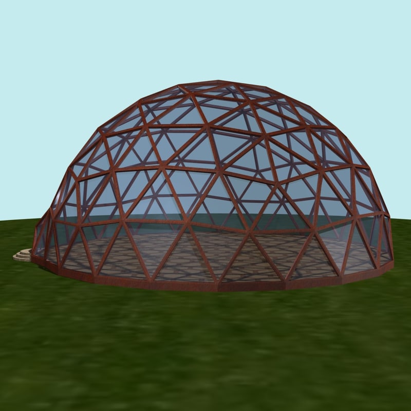 geodesic dome 3d model
