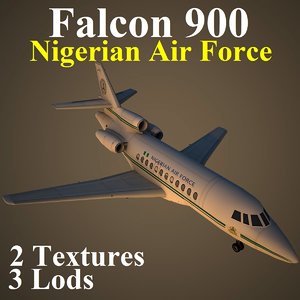 3d dassault falcon 900 fgn