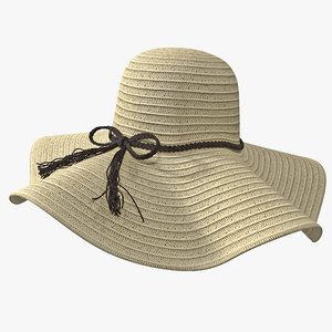 3d sun hat model